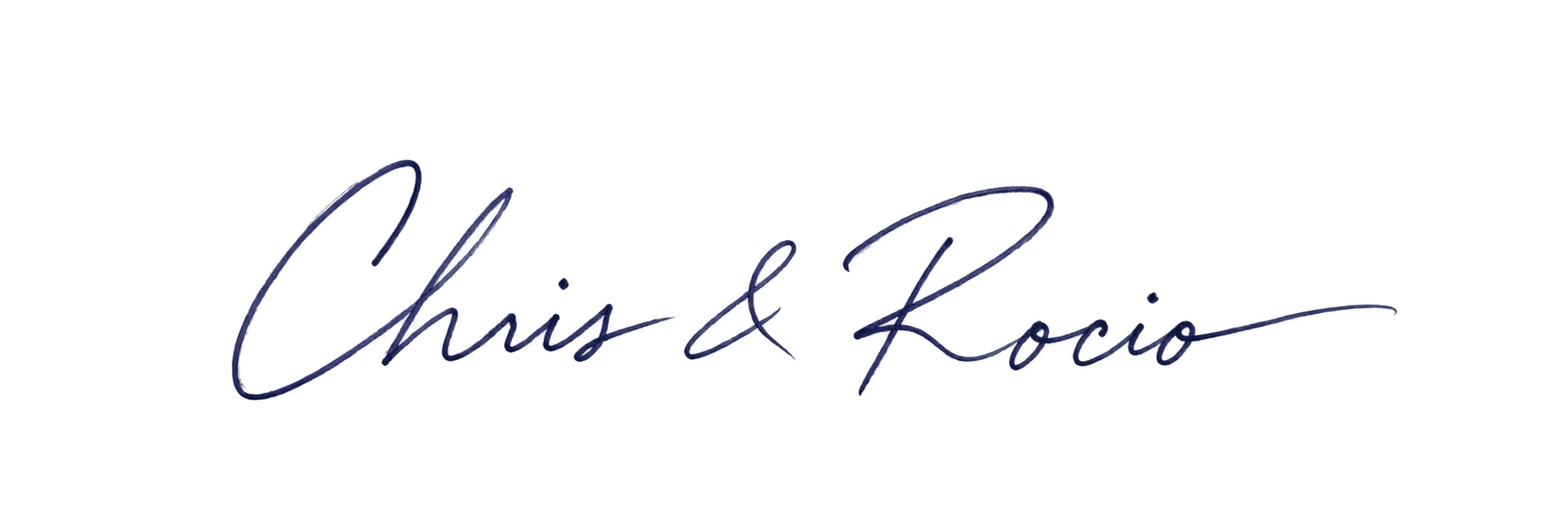 Chris & Rocio handwritten signature